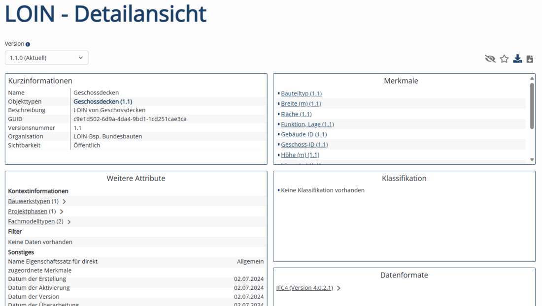 Detailansicht LOIN