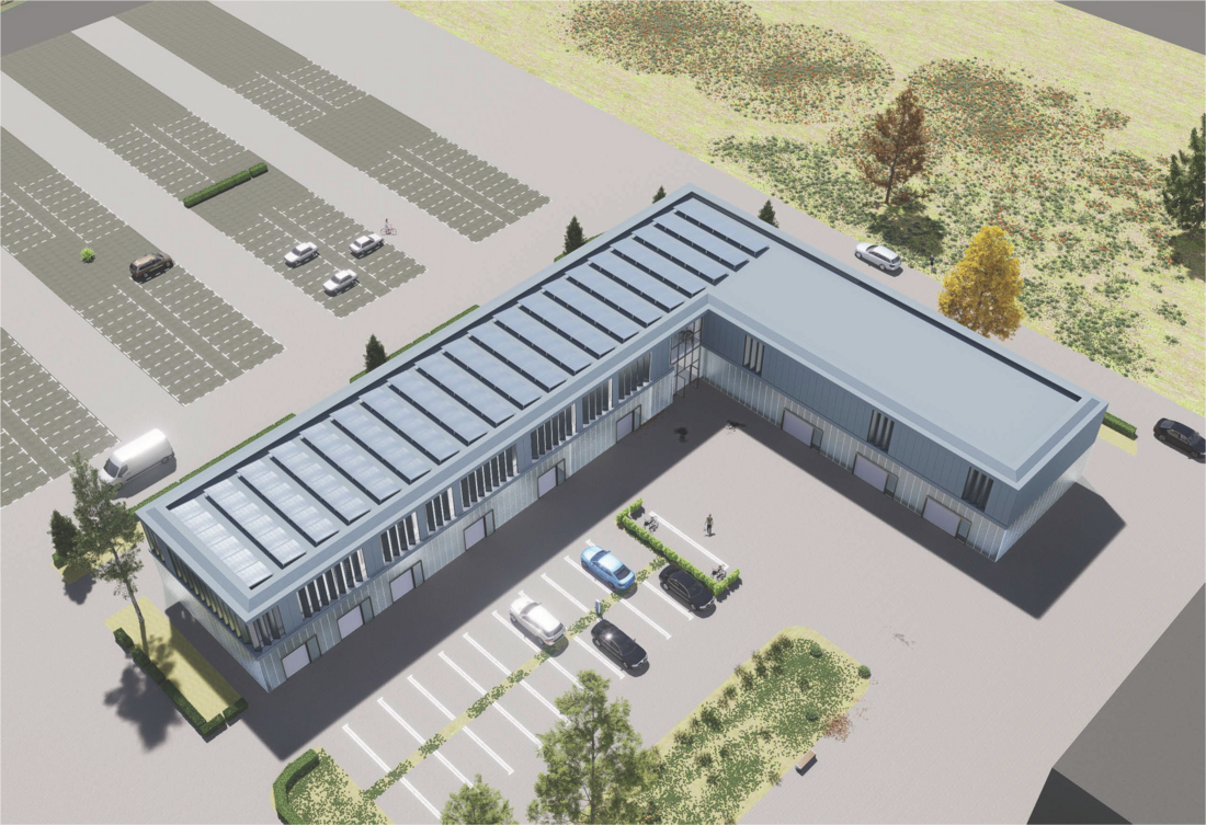 Draufsicht - Visualisierung vom 6.3.2024 (Fassadenstudie) von t+p architekten lohmann rumke PartGmbB 