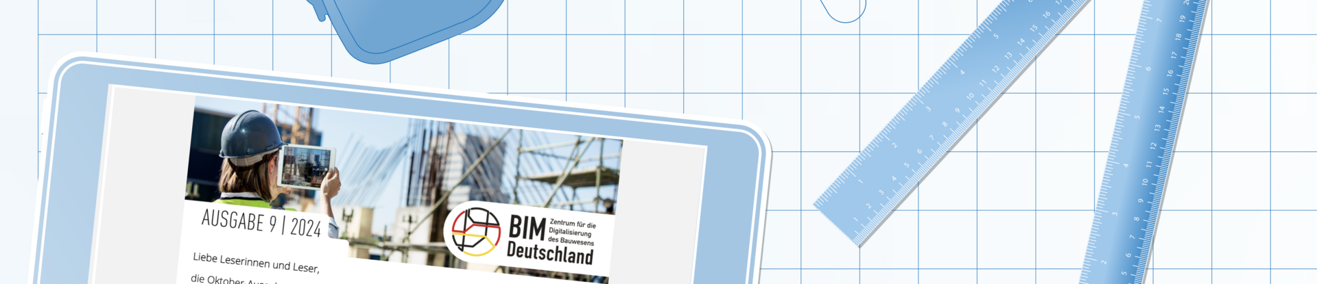 Bildschirm-Abbildung der aktuellen Newsletter-Ausgabe.